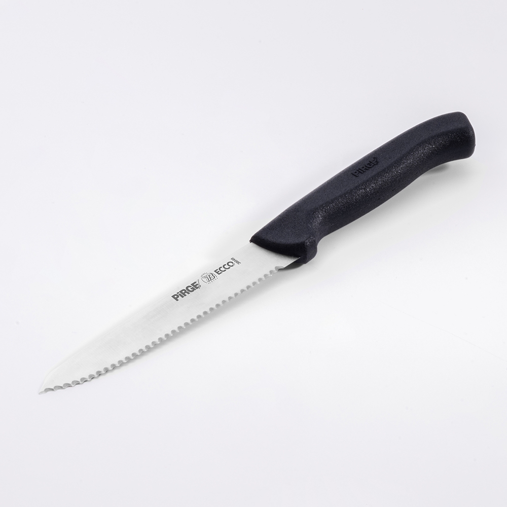 Ecco Utility Knife Serrated 12 cm SİYAH