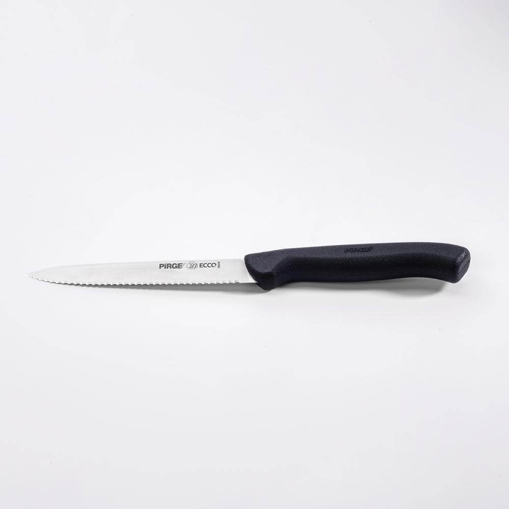 Ecco Utility Knife Serrated 12 cm SİYAH