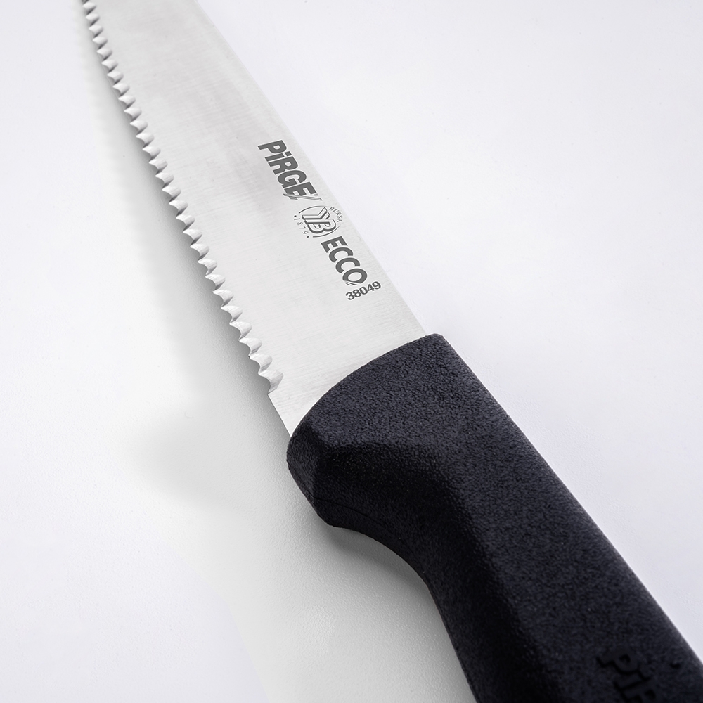 Ecco Utility Knife Serrated 12 cm SİYAH