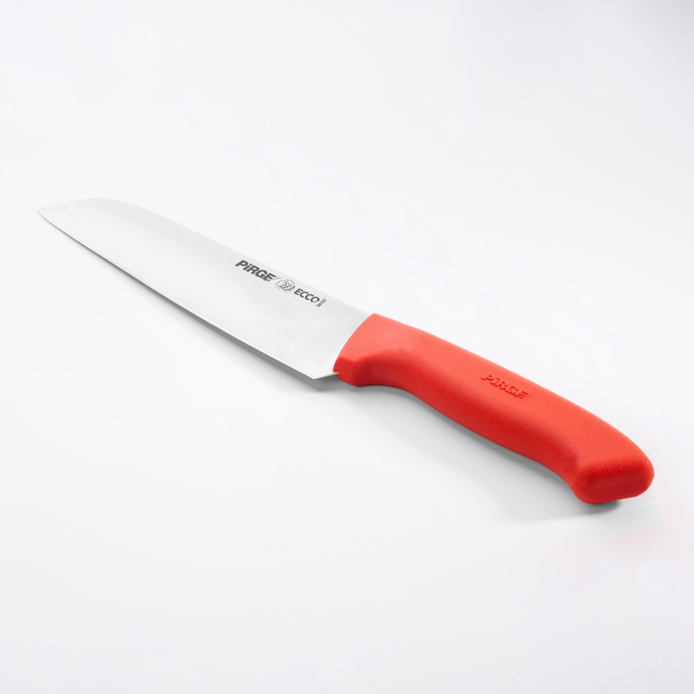 Ecco Santoku Knife KIRMIZI