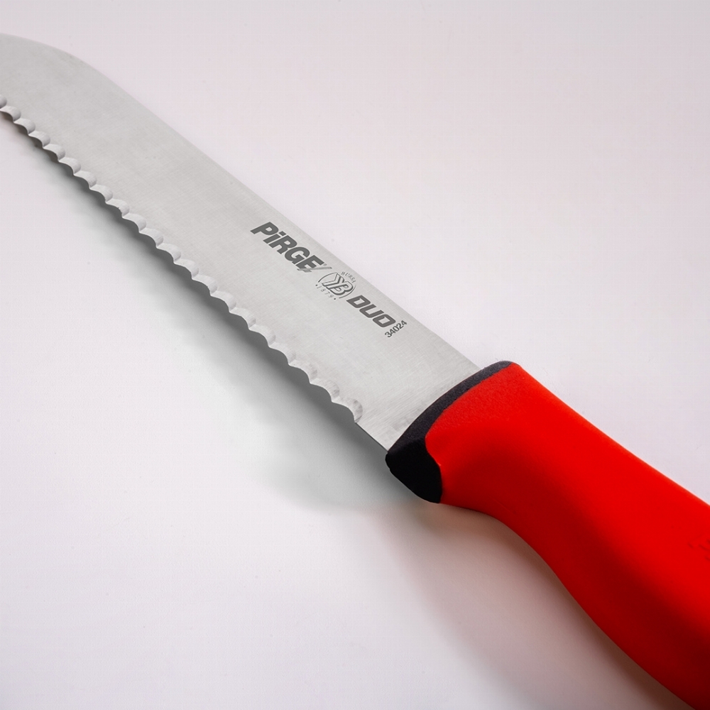 Duo Ekmek Bıçağı Pro 17,5 cm KIRMIZI