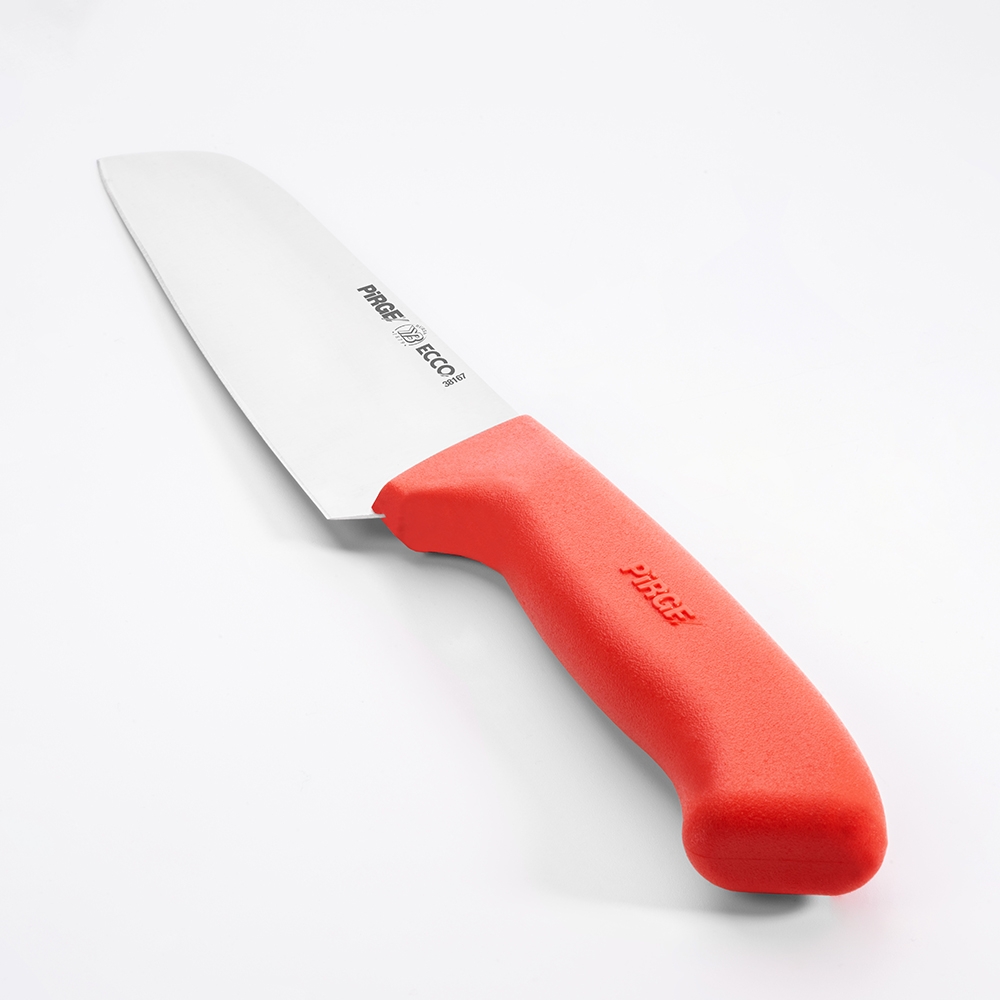 Ecco Santoku Bıçağı 17 cm KIRMIZI