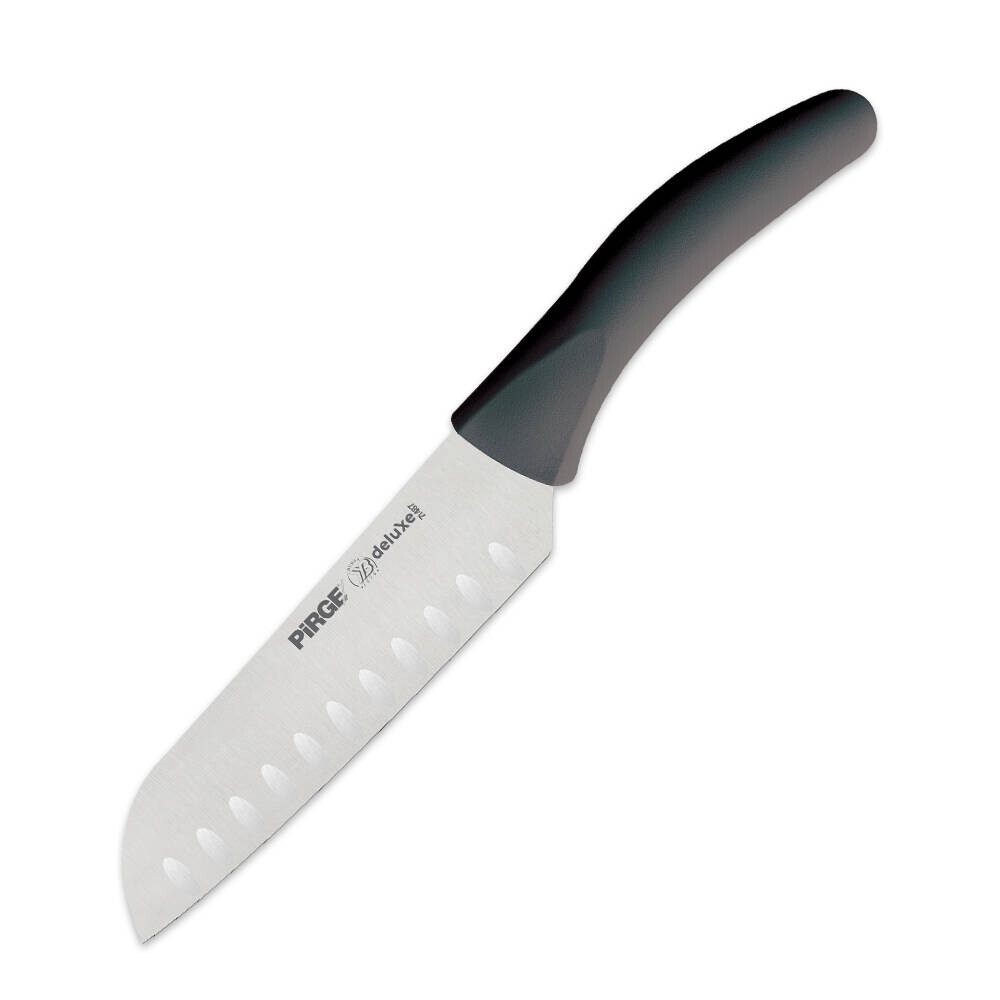 Deluxe Santoku Bıçağı Oluklu 17 cm GRİ